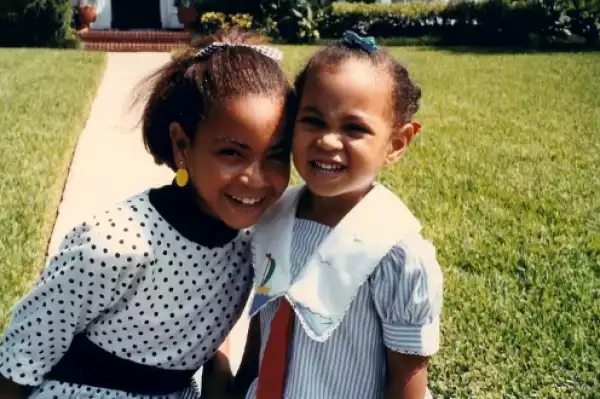 Adorable throwback photo of Beyonce and Solange